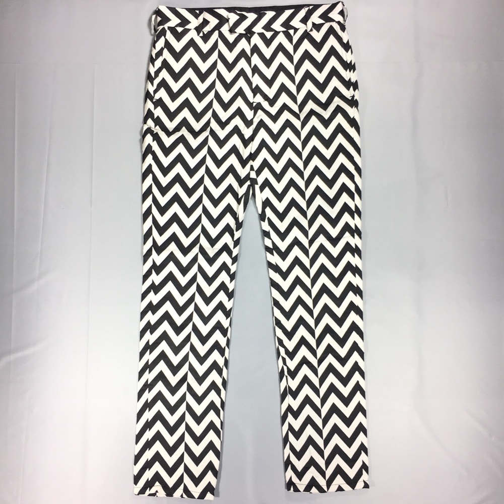 House of Holland Zig Zag Trouser Pants Mens 32 Slim Skinny Cut